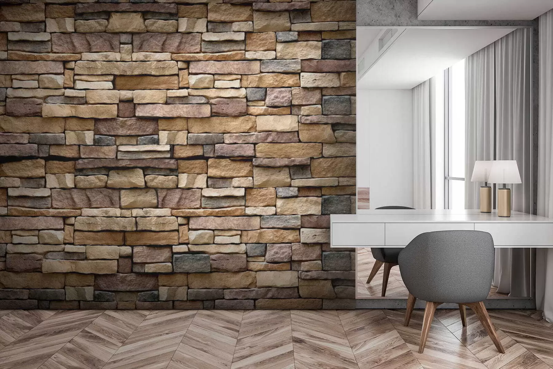 Papier peint Mur de pierre u52545
