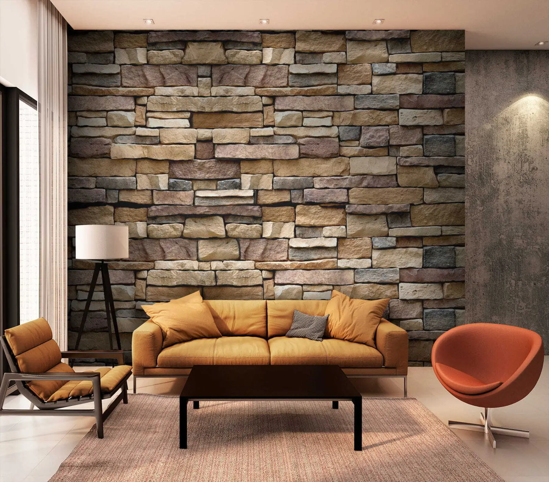 Papier peint Mur de pierre u52545