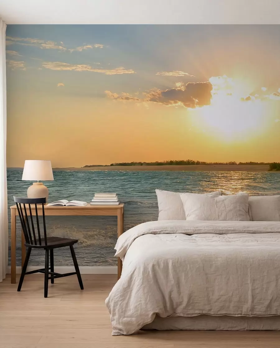 Papier peint Coucher de soleil sur la rive u53408