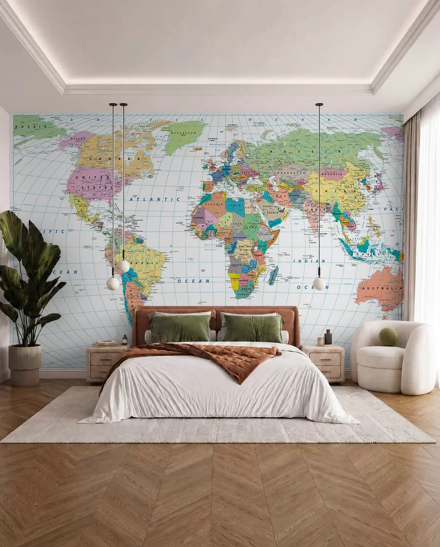 Papier peint Carte du monde u53652