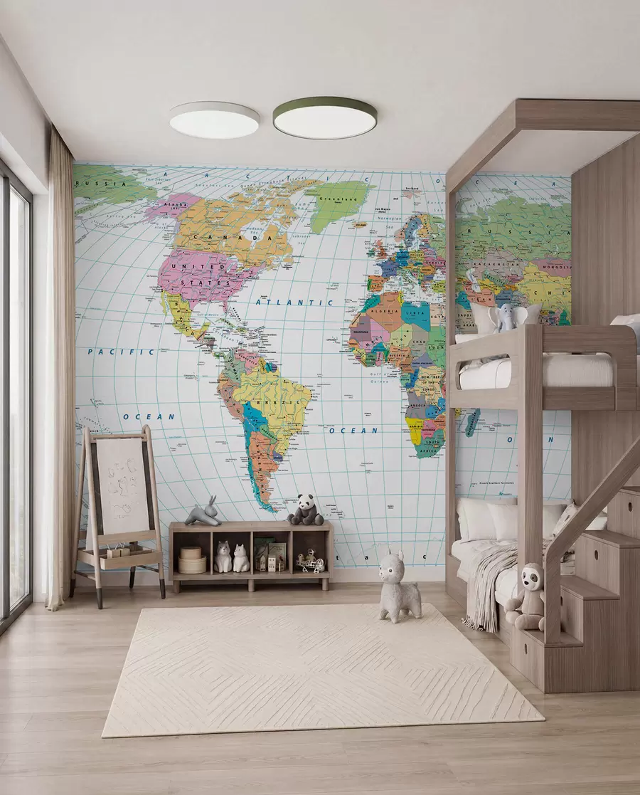 Papier peint Carte du monde u53652
