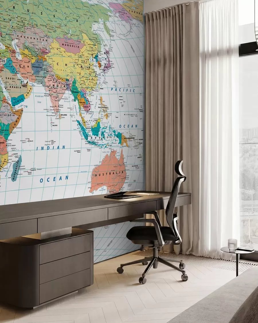 Papier peint Carte du monde u53652