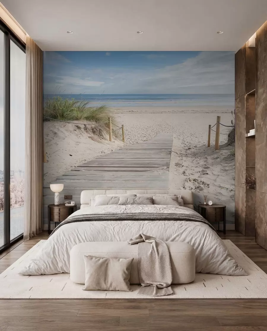Papier peint Chemin vers la plage de sable u54357