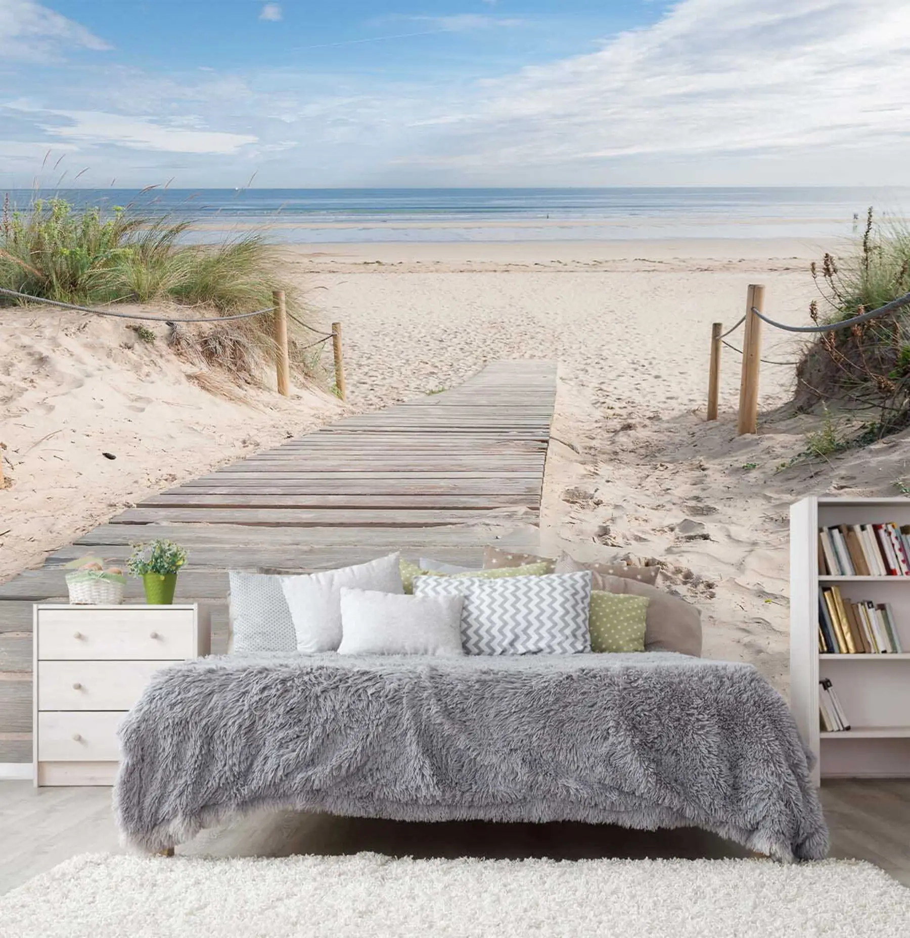 Papier peint Chemin vers la plage de sable u54357