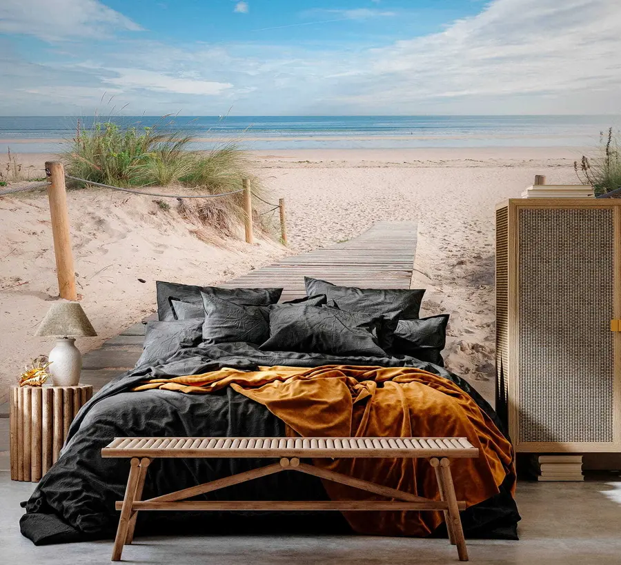 Papier peint Chemin vers la plage de sable u54357