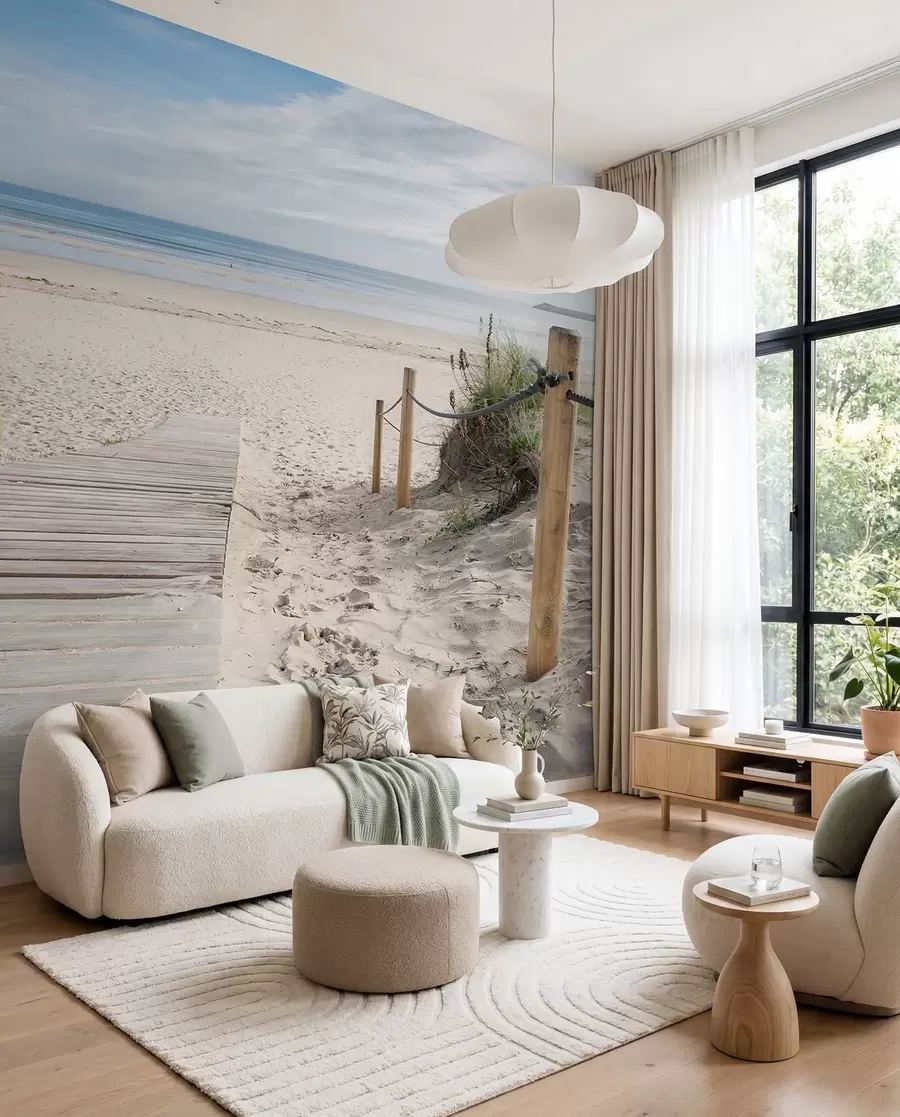 Papier peint Chemin vers la plage de sable u54357