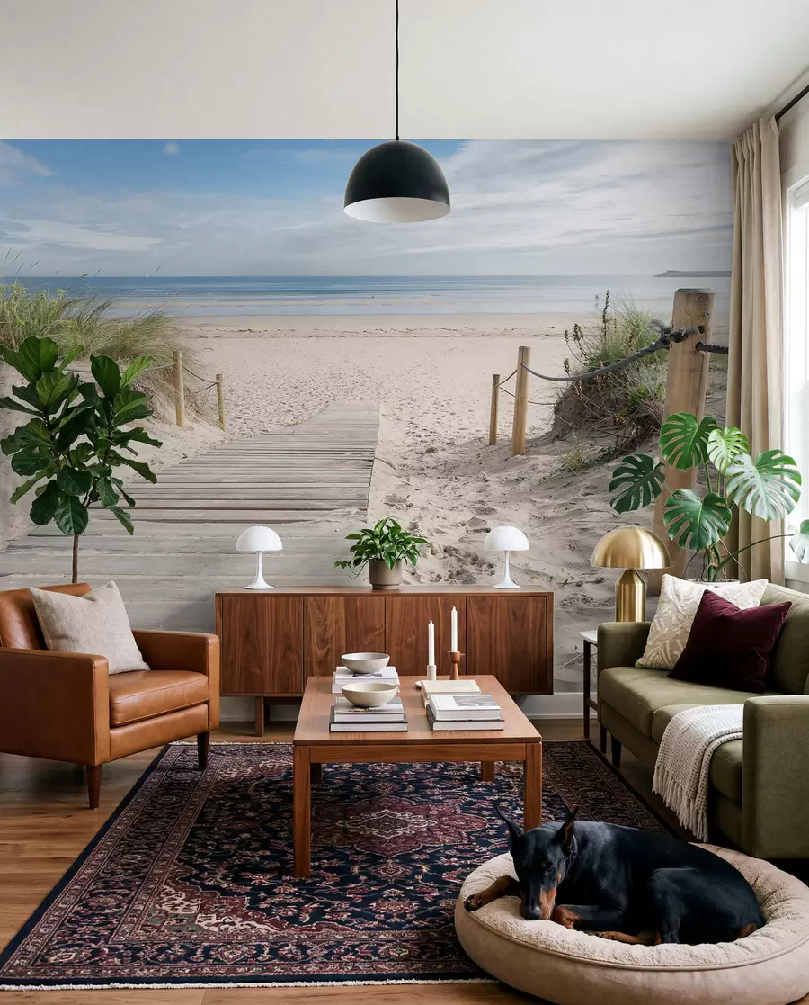 Papier peint Chemin vers la plage de sable u54357