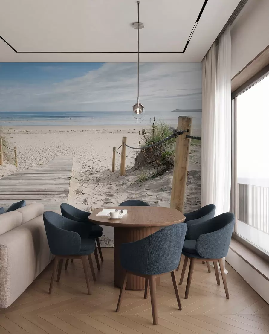 Papier peint Chemin vers la plage de sable u54357