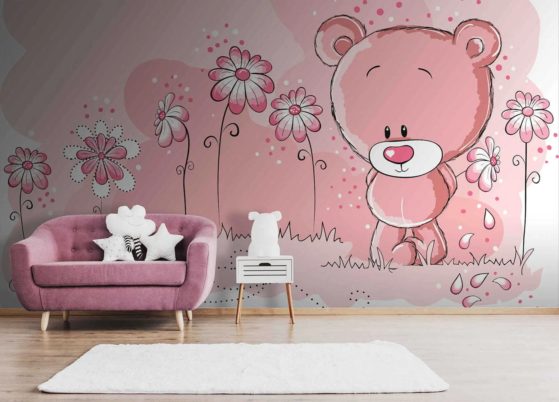 Papier peint Ours avec amour u54869