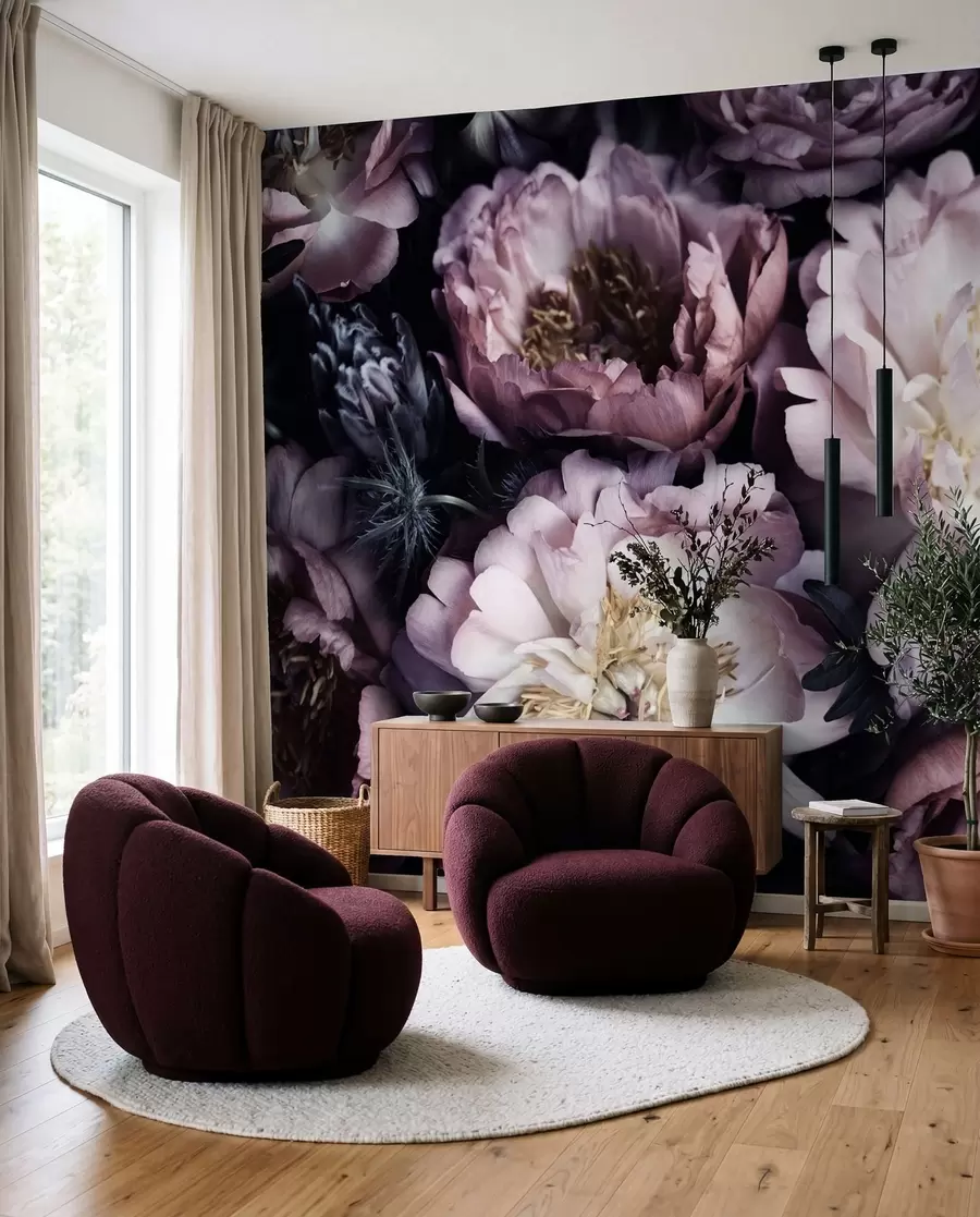 Papier peint Pivoines u55074