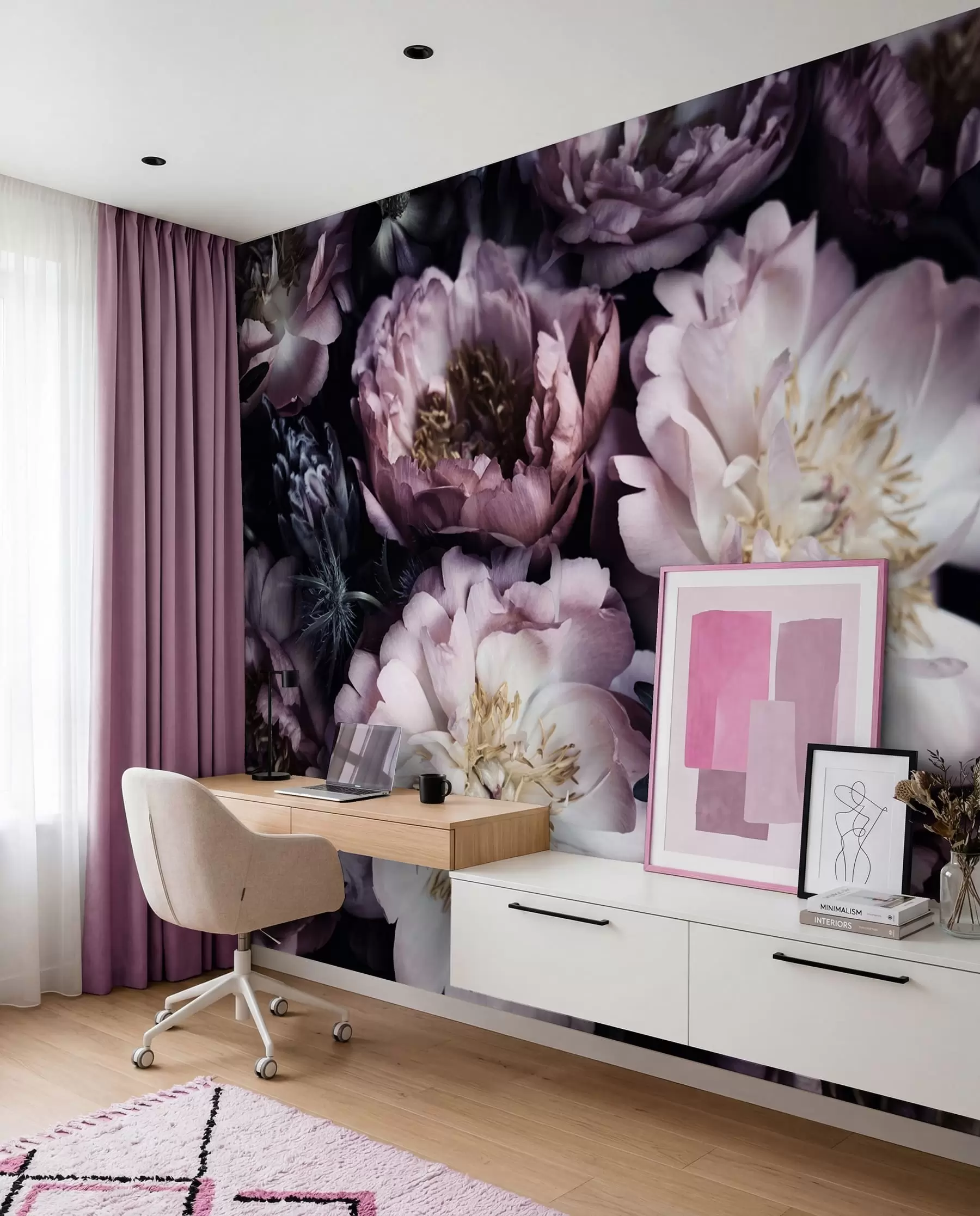 Papier peint Pivoines u55074