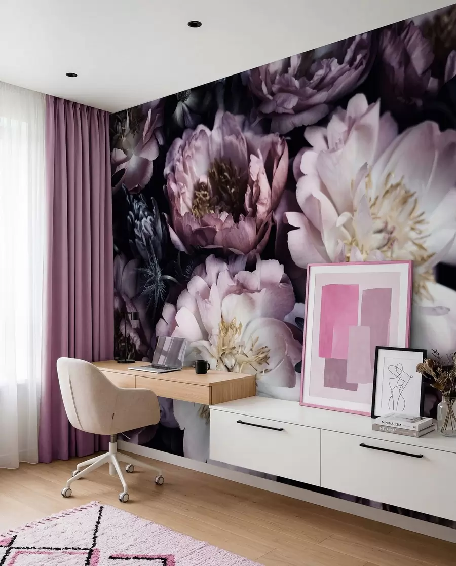 Papier peint Pivoines u55074