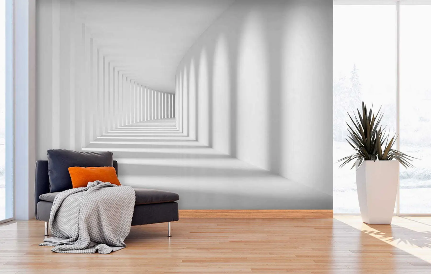Papier peint Ombres dans le tunnel u55301