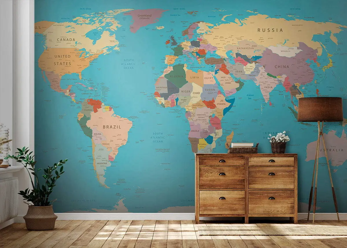 Papier peint Carte du monde u57440