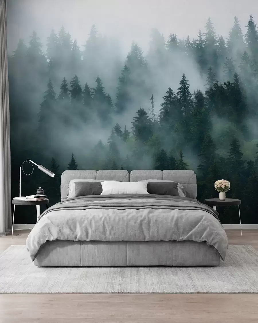 Papier peint Forêt émeraude u57914