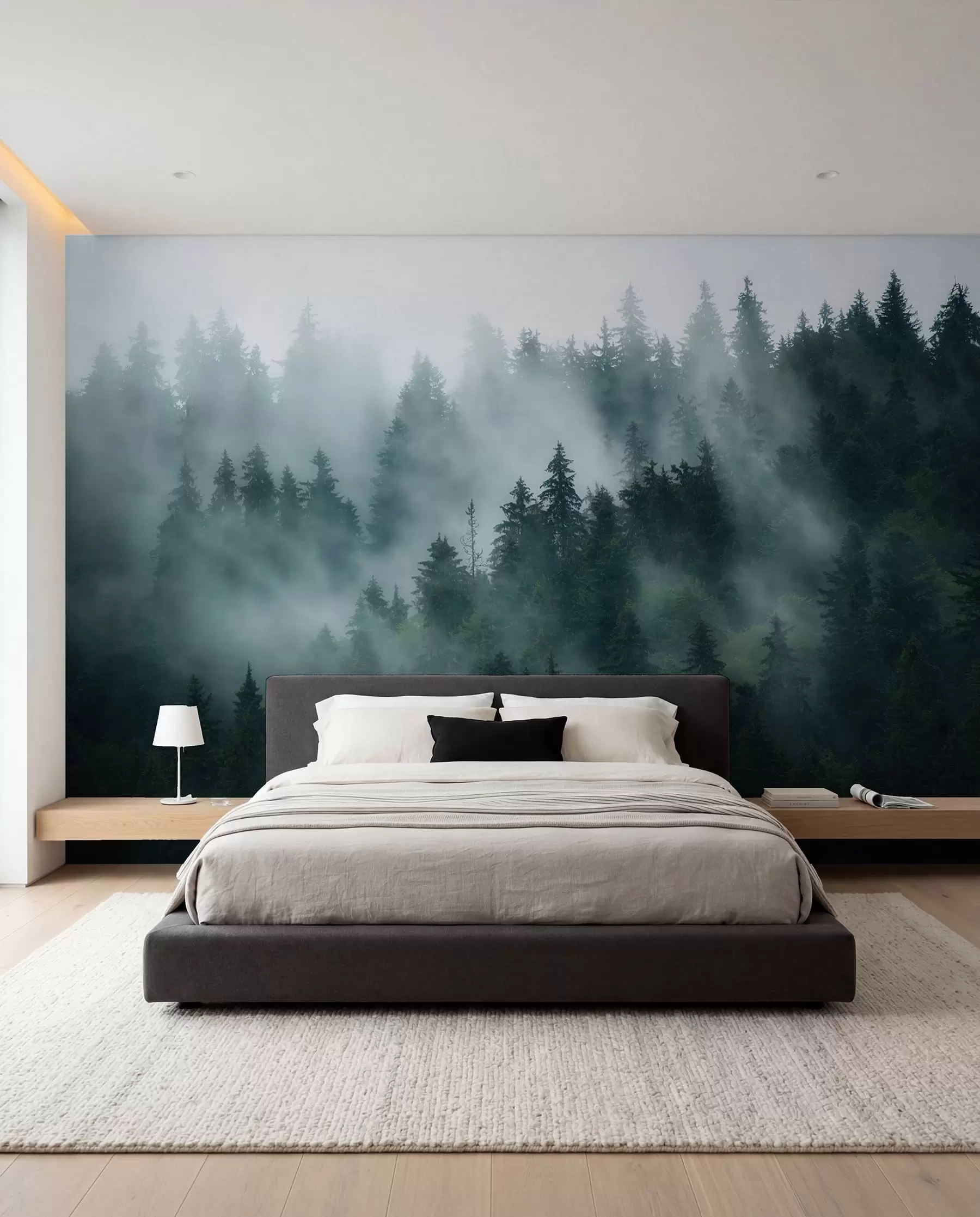 Papier peint Forêt émeraude u57914