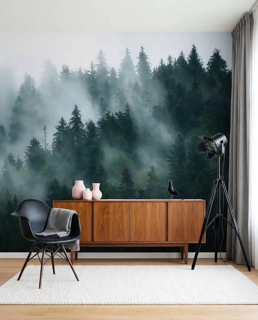 Papier peint Forêt brumeuse u57914