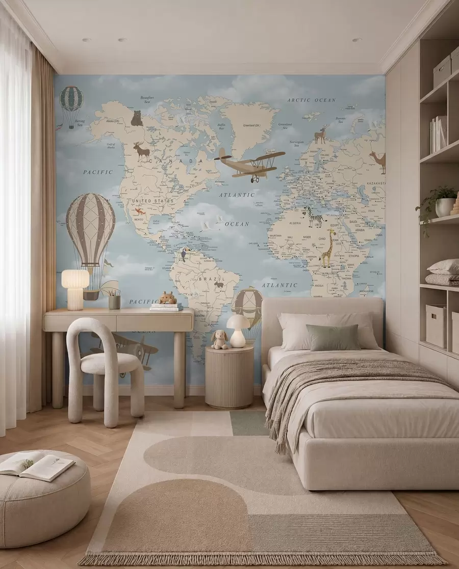 Papier peint Envol autour du monde u60135