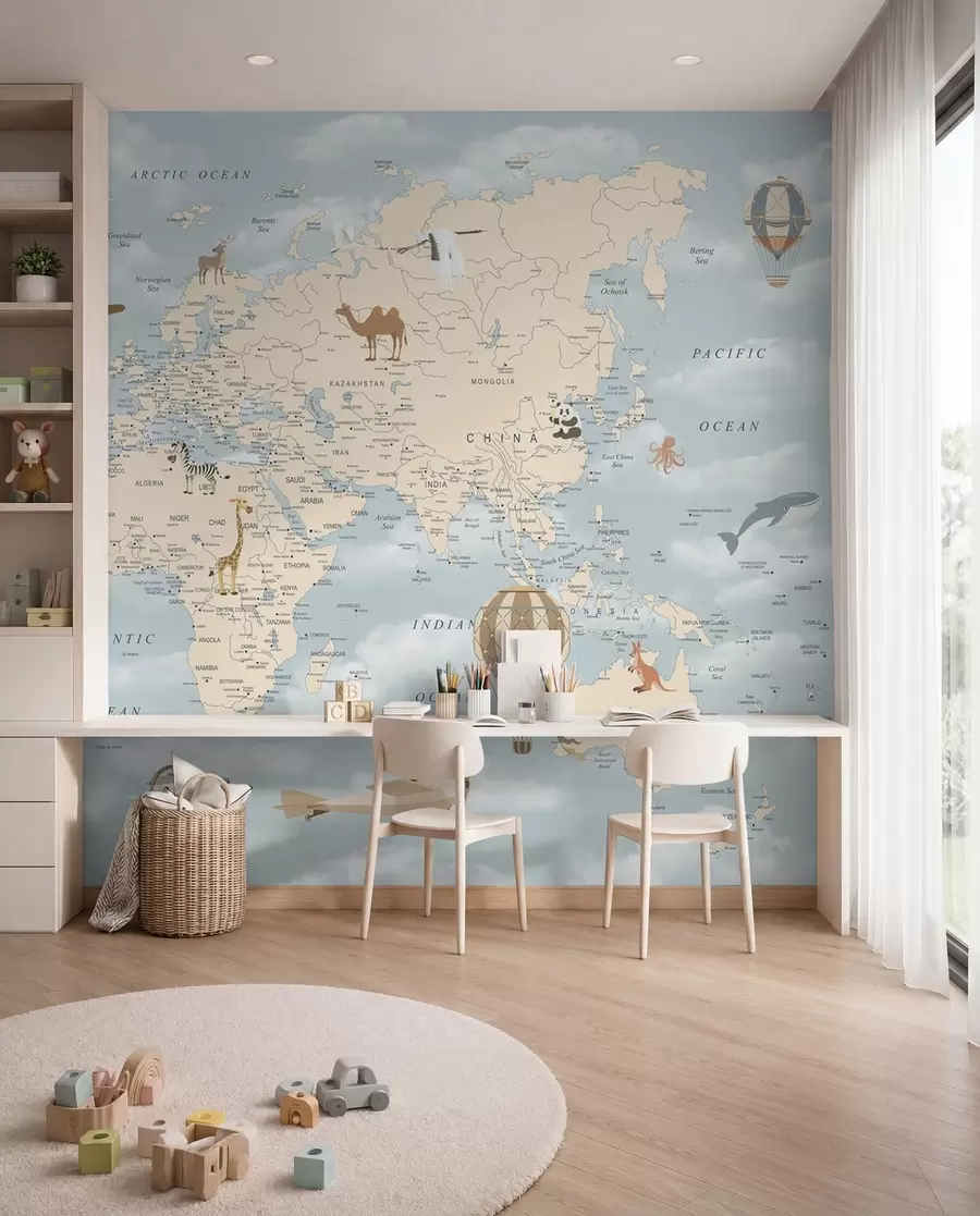 Papier peint Envol autour du monde u60135