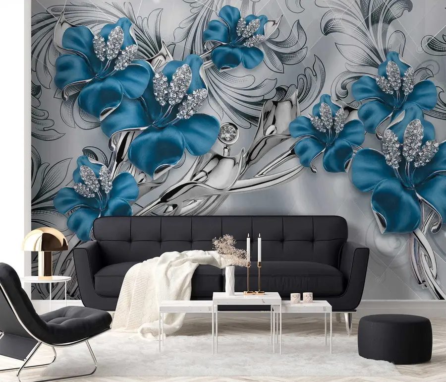Papier peint Fleurs d'azur u60405