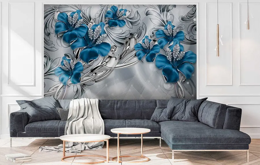 Papier peint Fleurs d'azur u60405