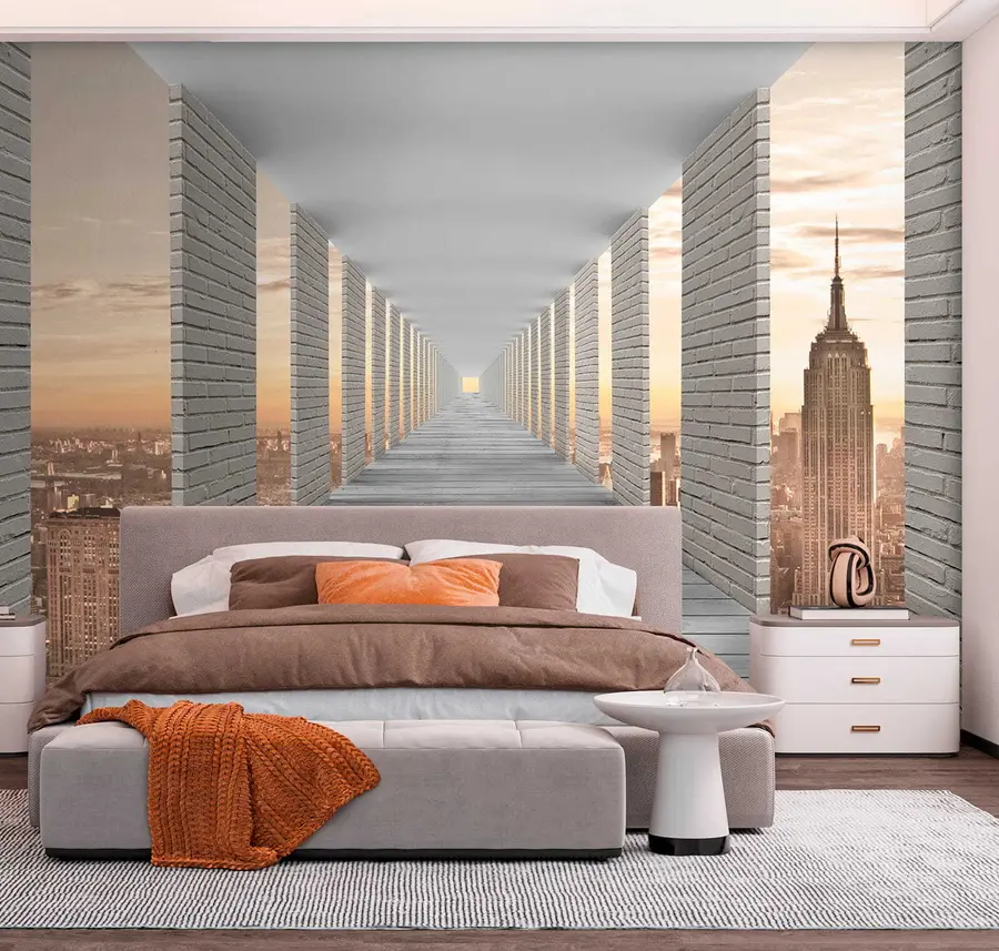 Papier peint Tunnel avec vue sur New York u59788