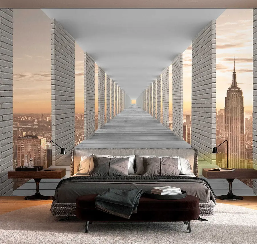 Papier peint Tunnel avec vue sur New York u59788