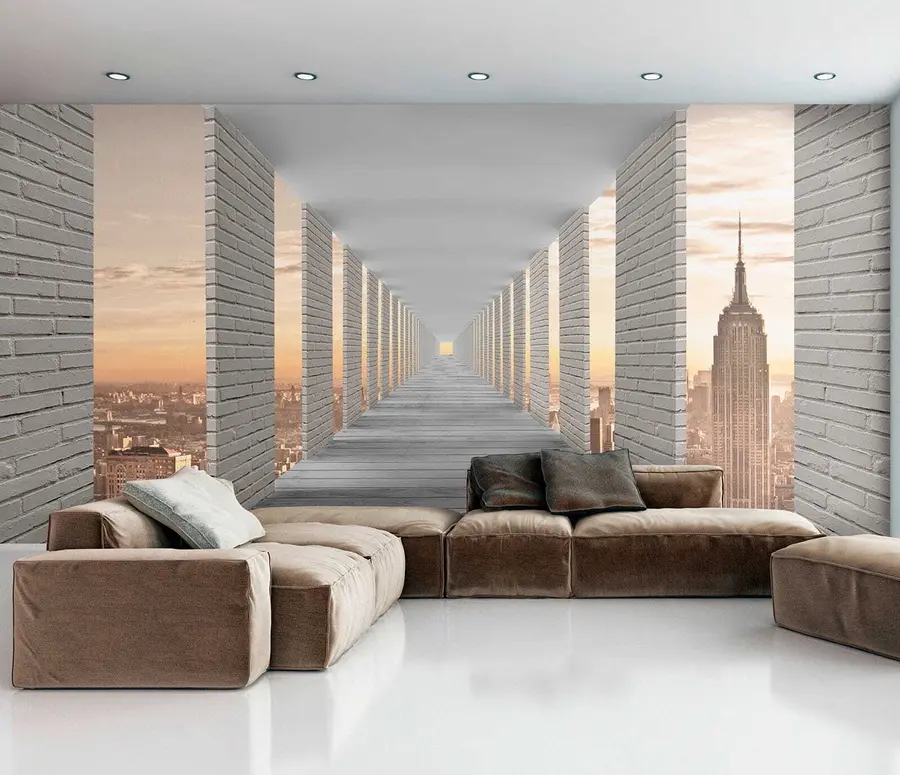 Papier peint Tunnel avec vue sur New York u59788