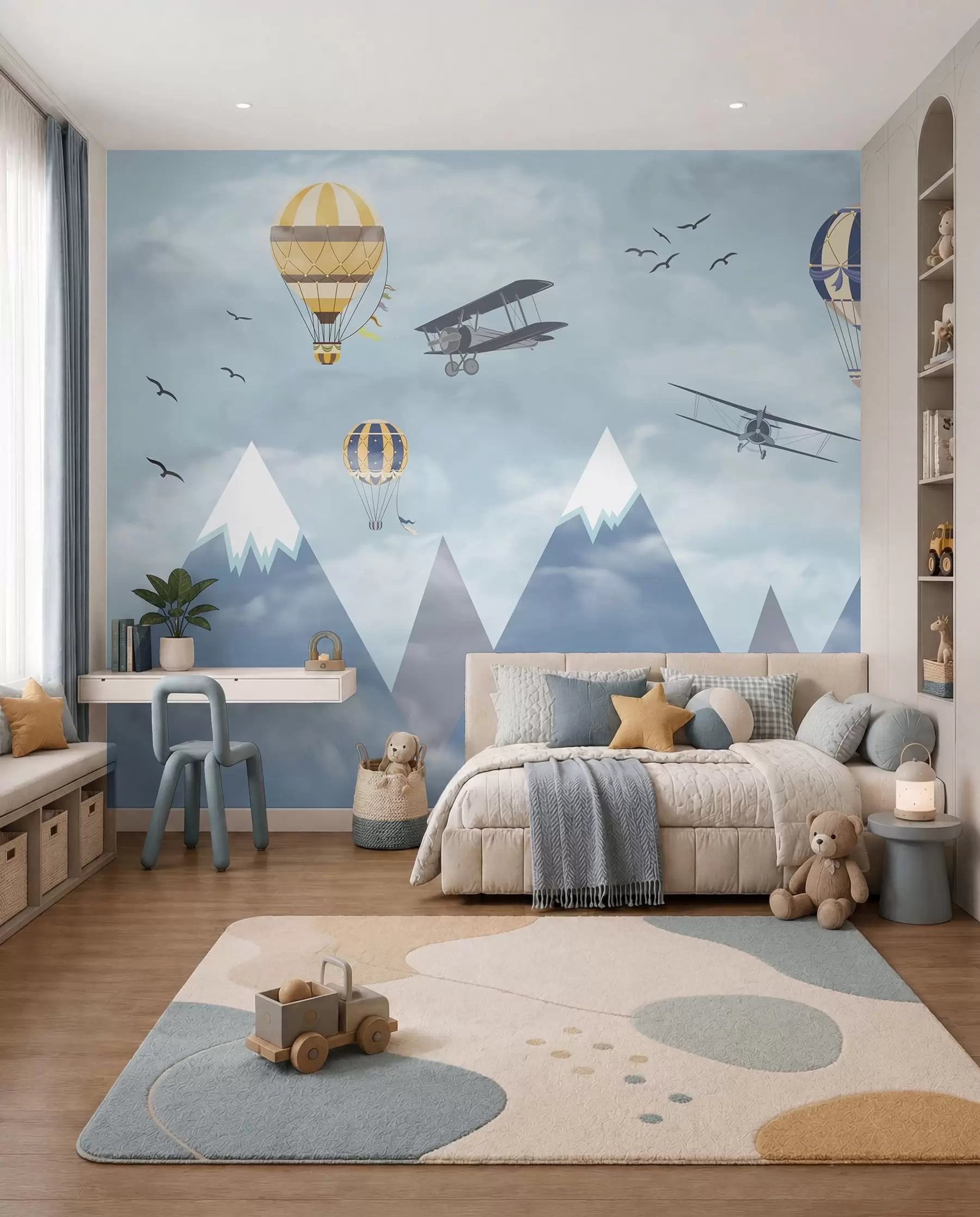 Papier peint Petits aviateurs des montagnes u60492