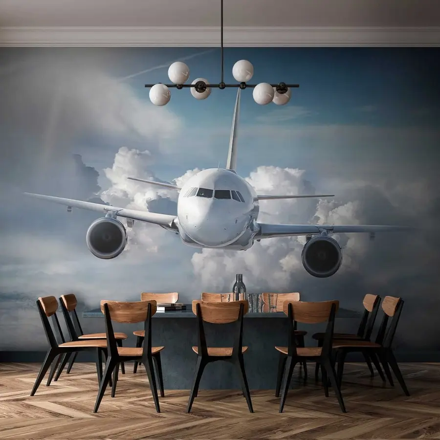 Papier peint Un avion dans les nuages u62417