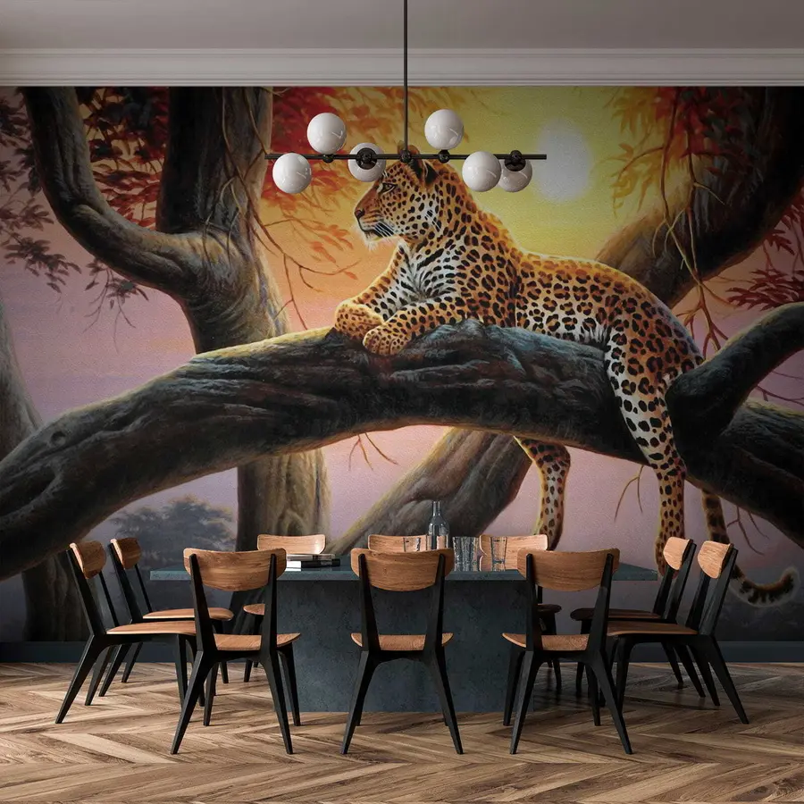 Papier peint Léopard sur un arbre u62925