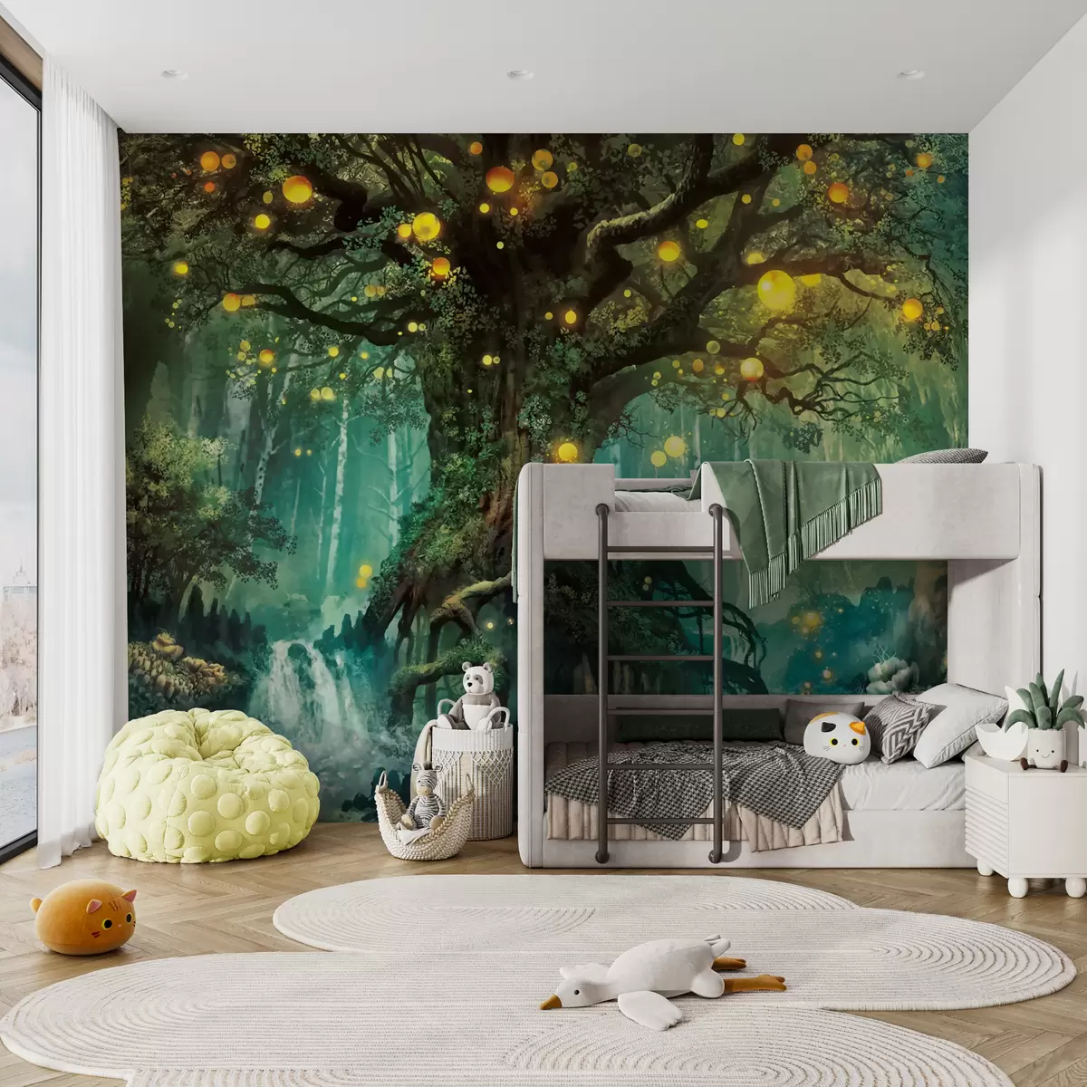 Papier peint L’arbre aux lanternes u79589
