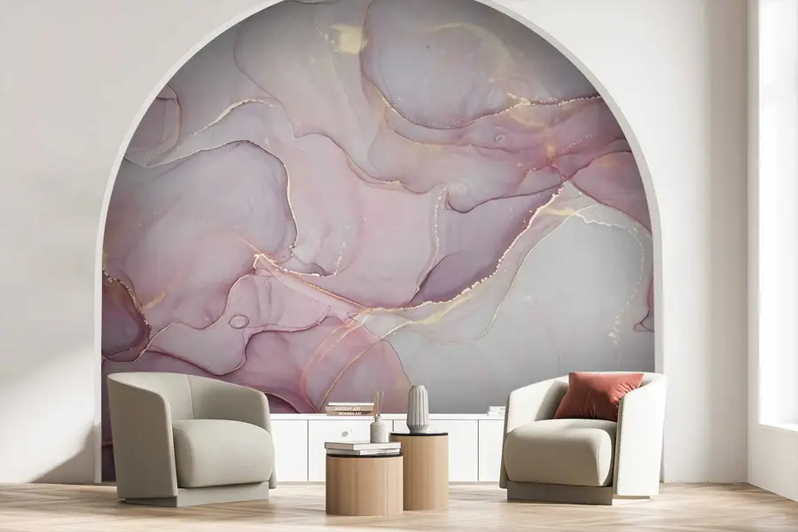 Papier peint Fluide en rose u70787