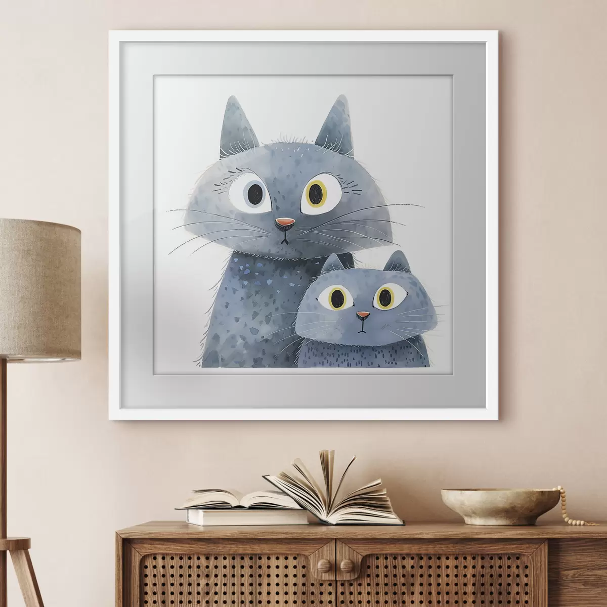Poster Chat et lueur f37562