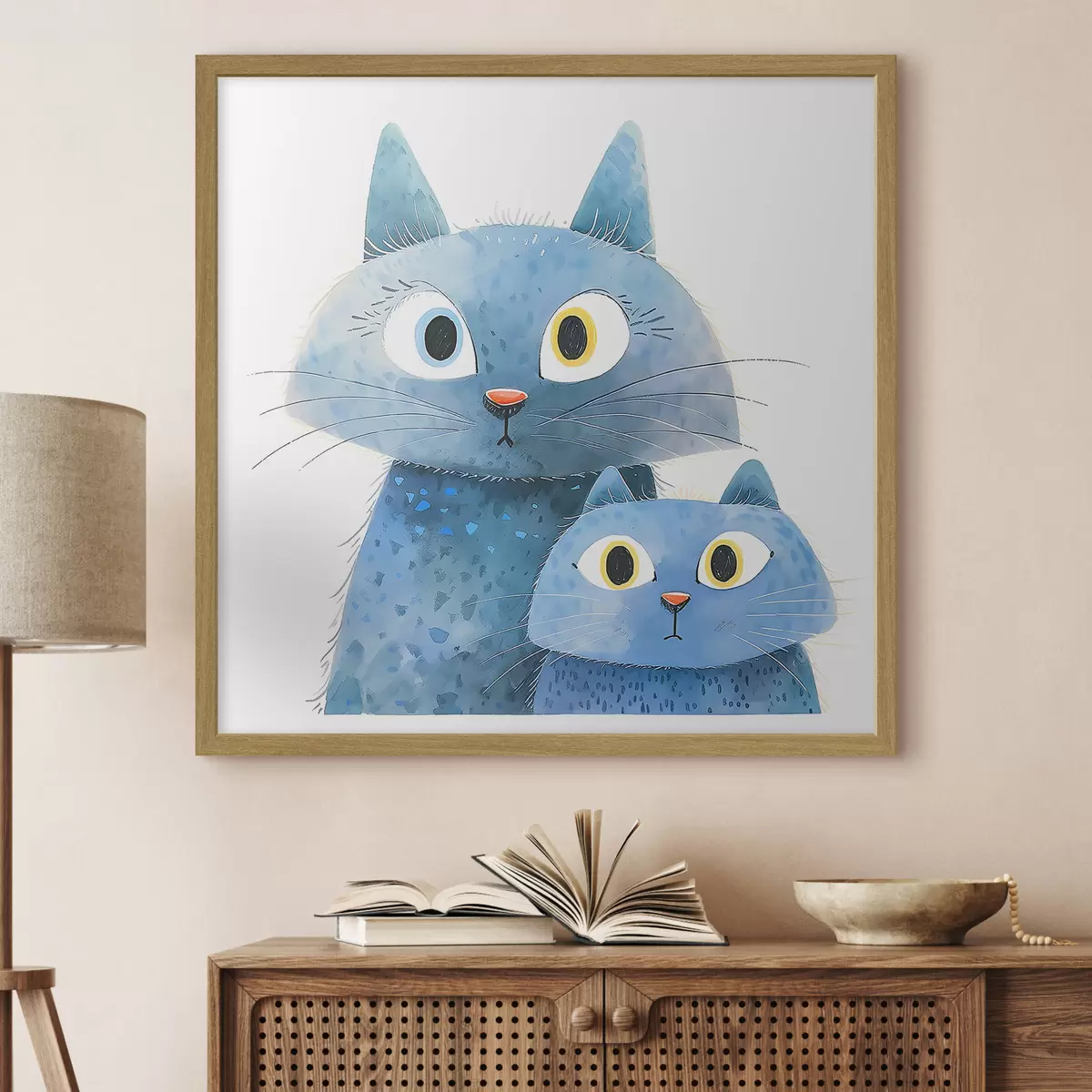 Poster Chat et lueur f37562