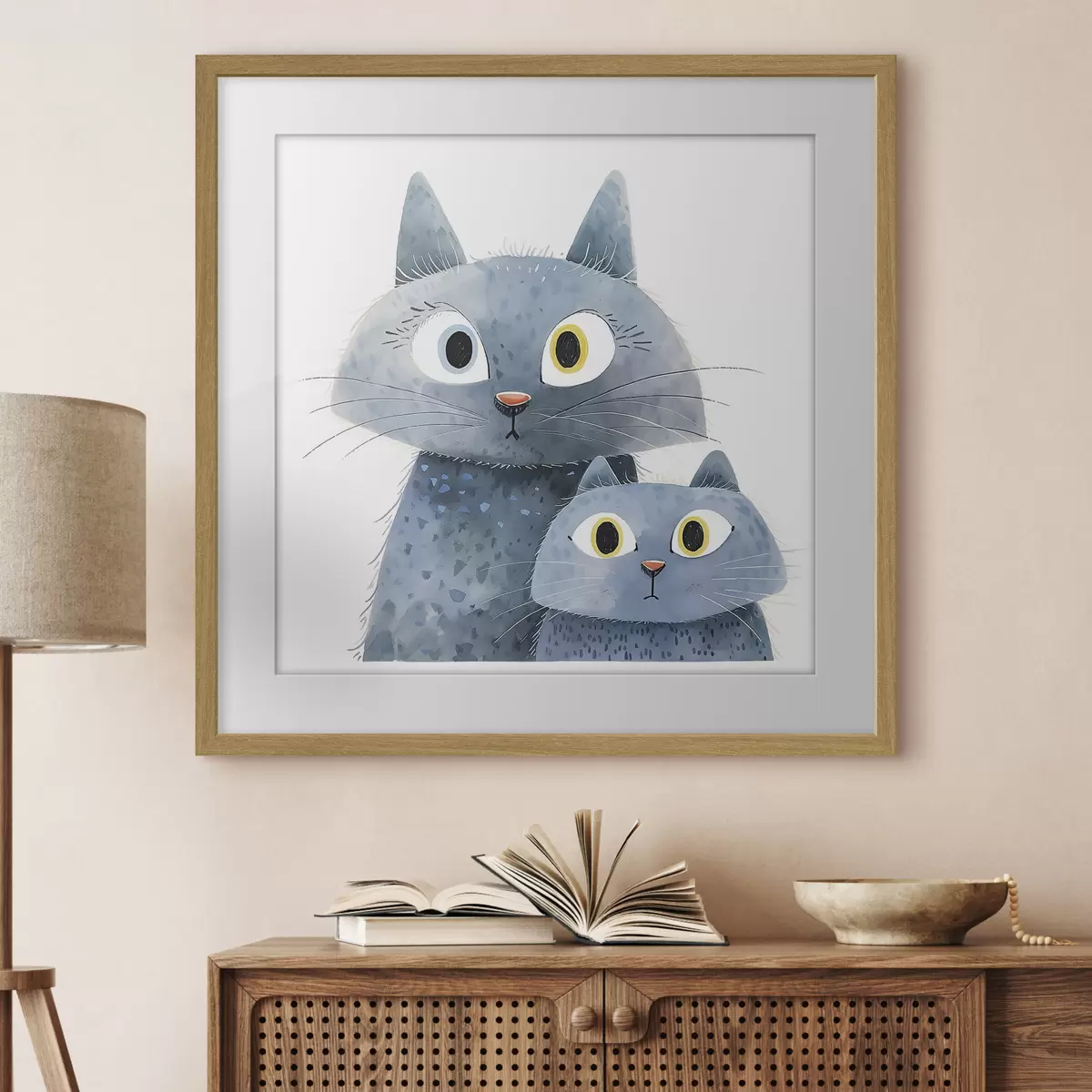 Poster Chat et lueur f37562