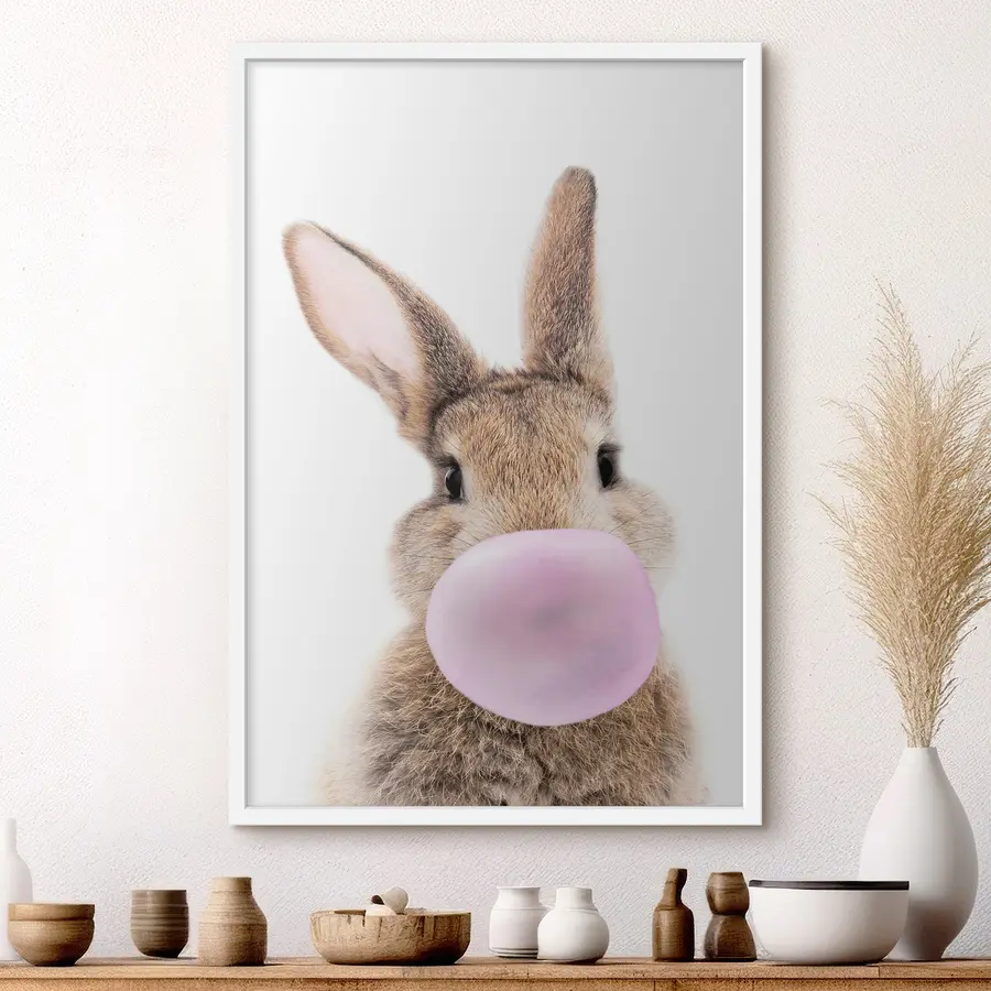 Papier peint Lapin avec élastique f37773