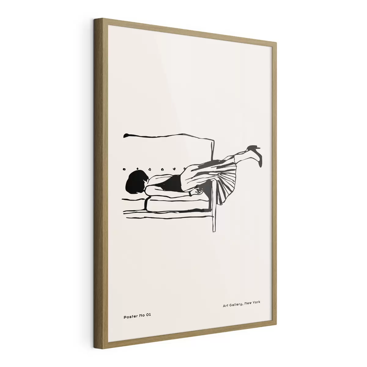 Poster Mode fille tendance style boho art contemporain f37422