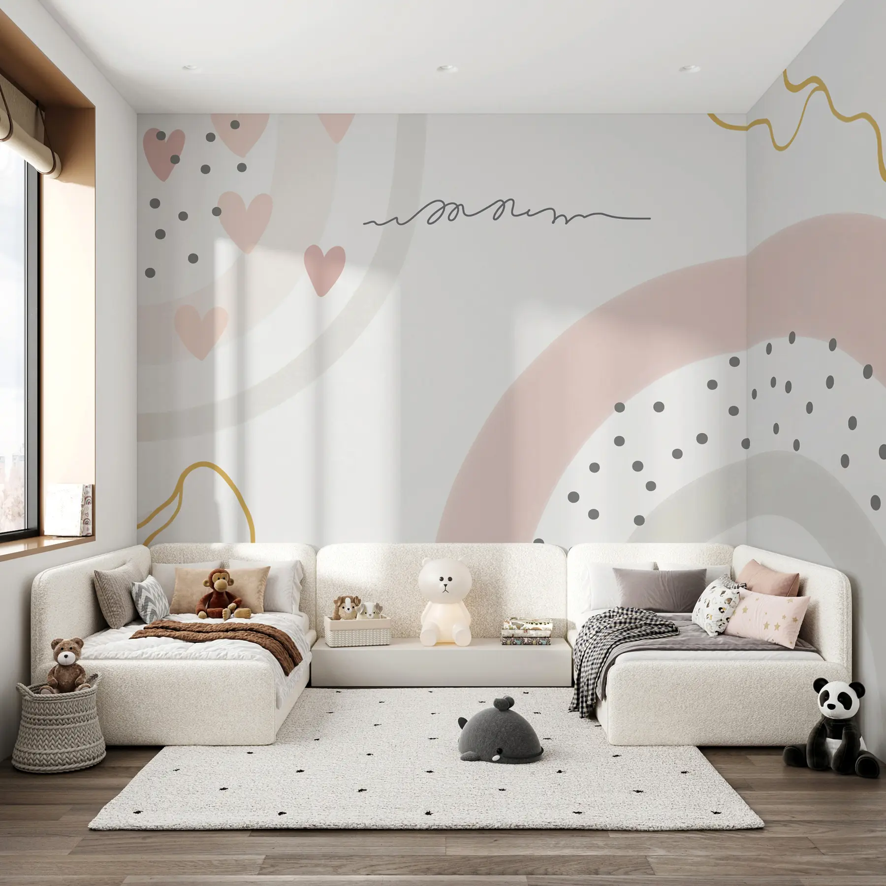 Couette Licorne Pottery Barn Rose - Taille Twin 100% Coton - Neuf Avec Défauts
