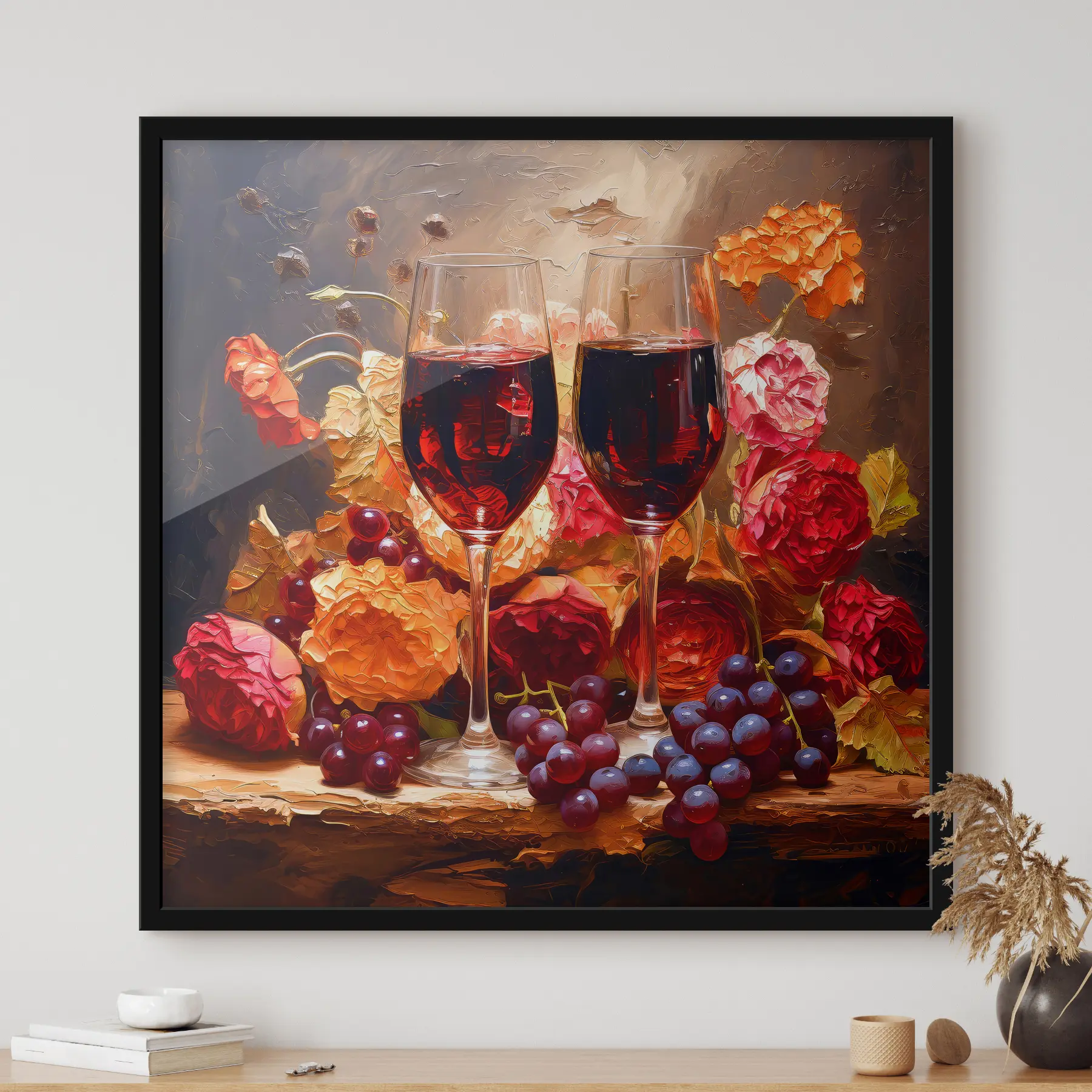 Papier peint Nature morte avec des verres de vin f37565
