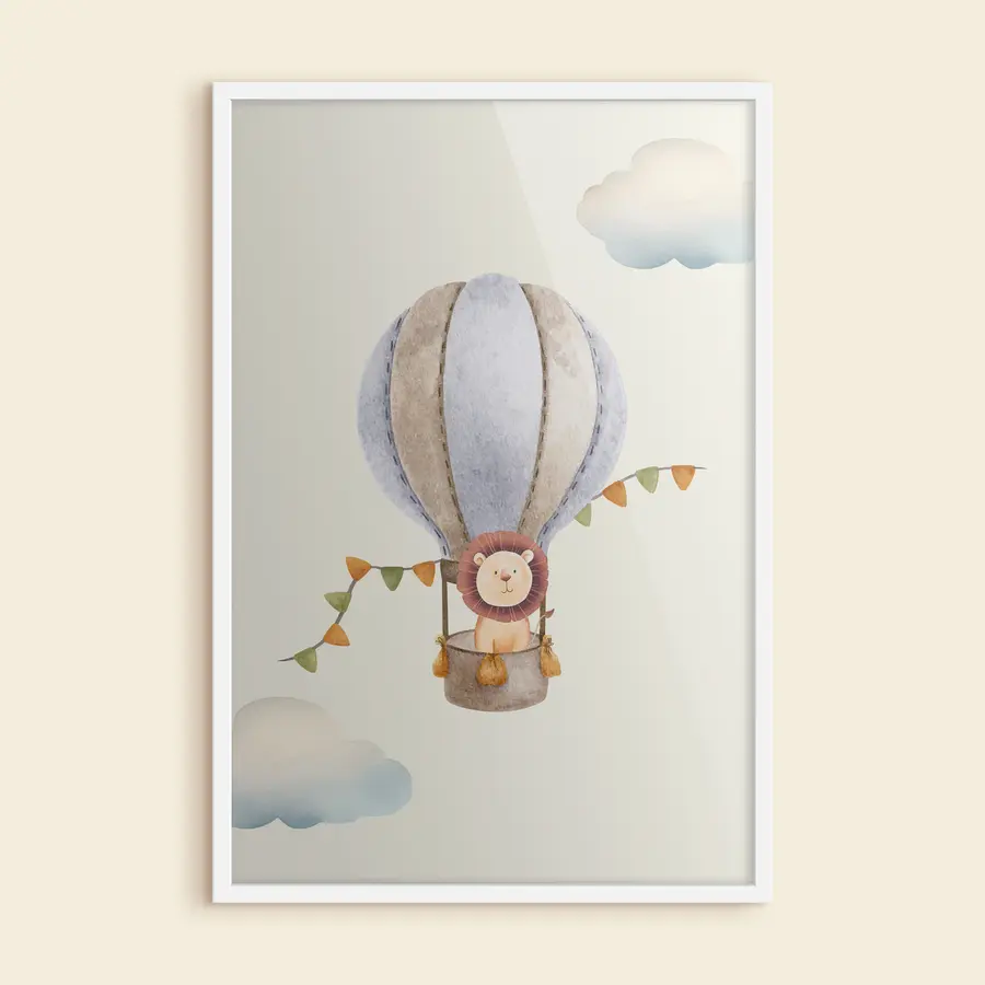 Papier peint Un lionceau dans un ballon f37914