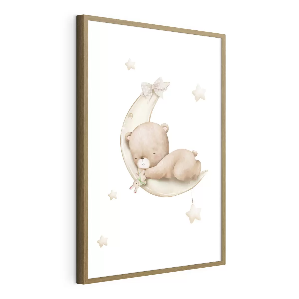 Poster Ours endormi sur la lune f37917