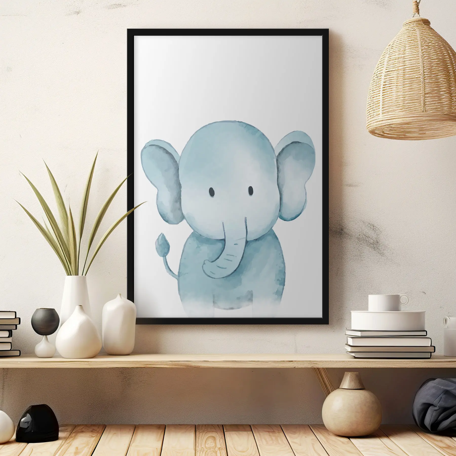 Papier peint Un mignon bébé éléphant f37922