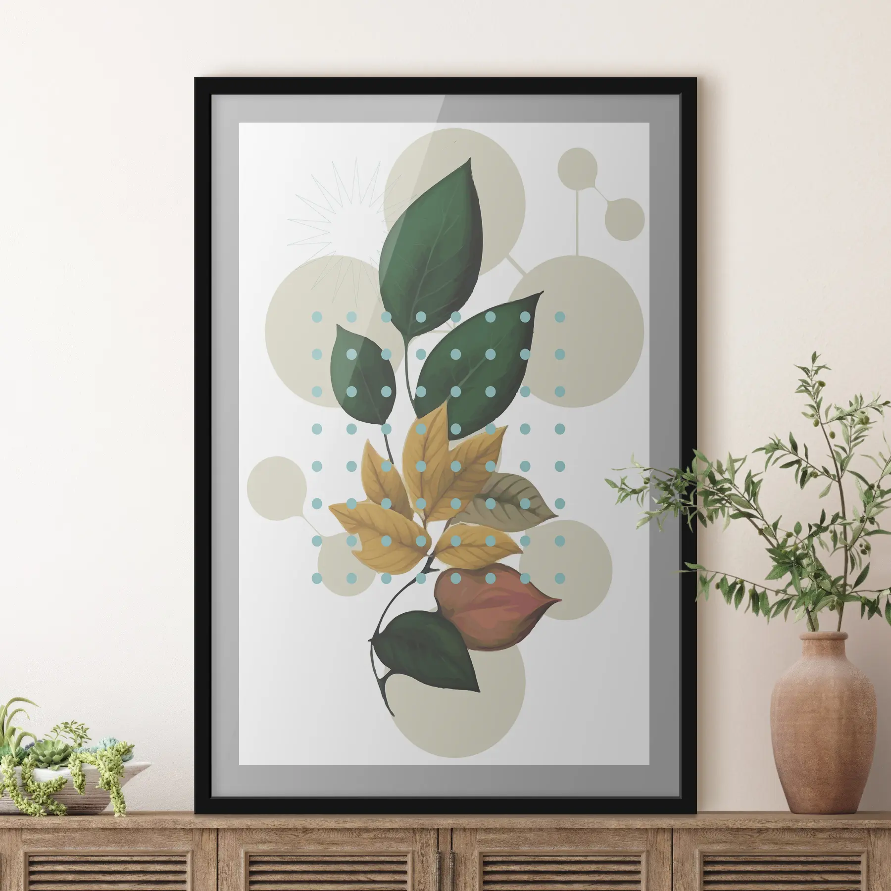 Papier peint Verdure, minimalisme, feuilles, nature f38023