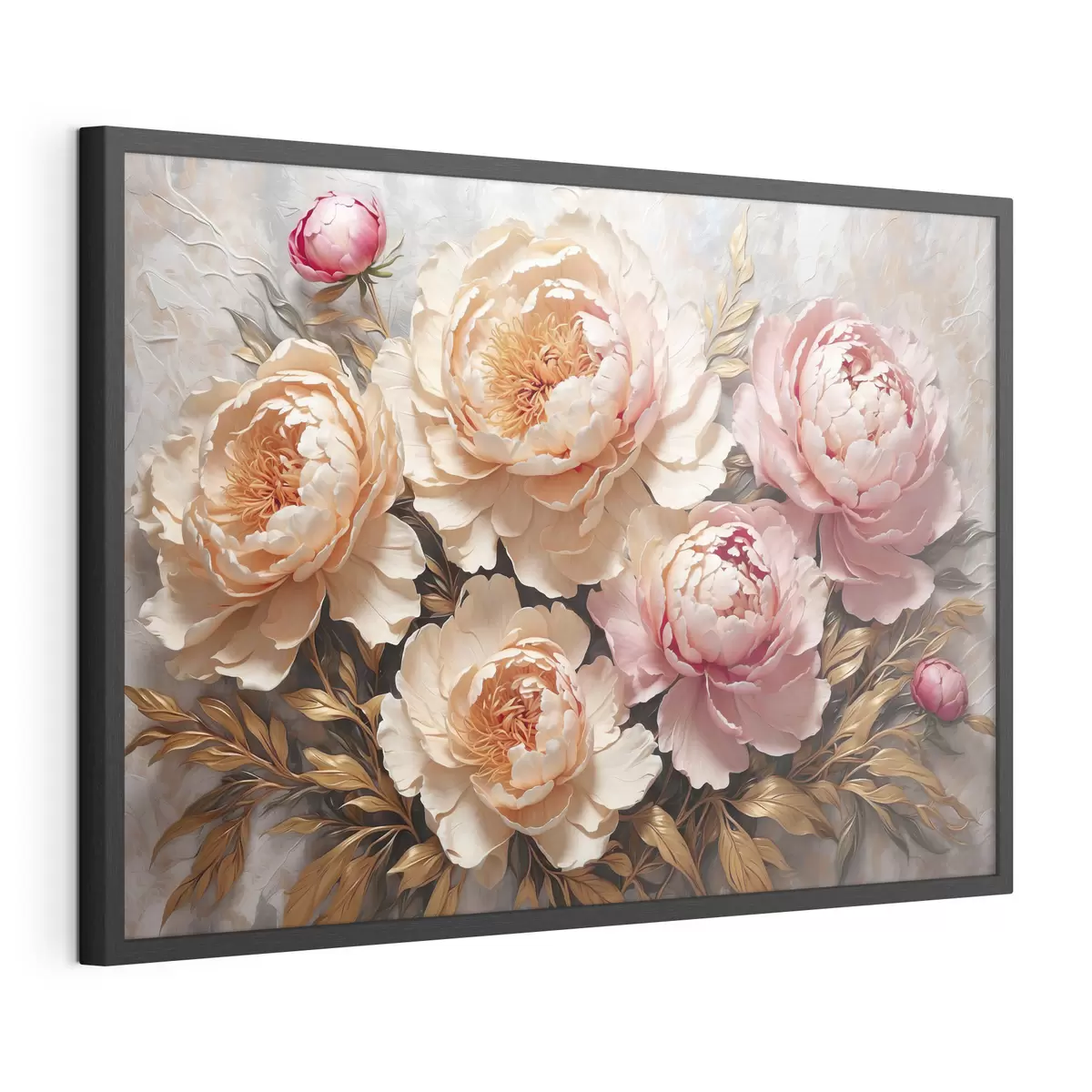 Poster Pivoines aux couleurs chaudes f38065