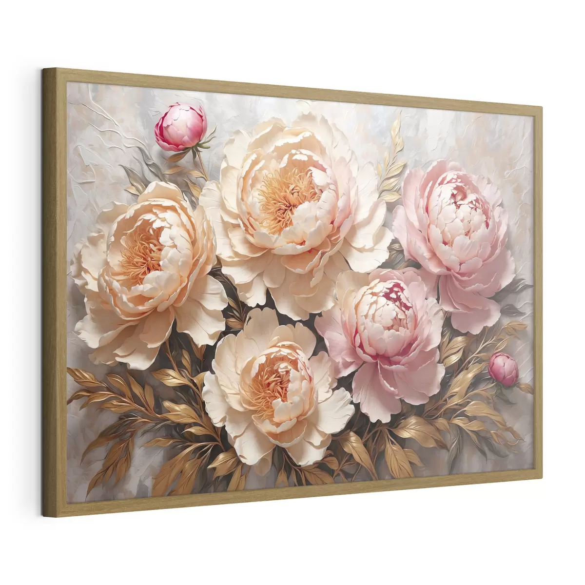 Poster Pivoines aux couleurs chaudes f38065
