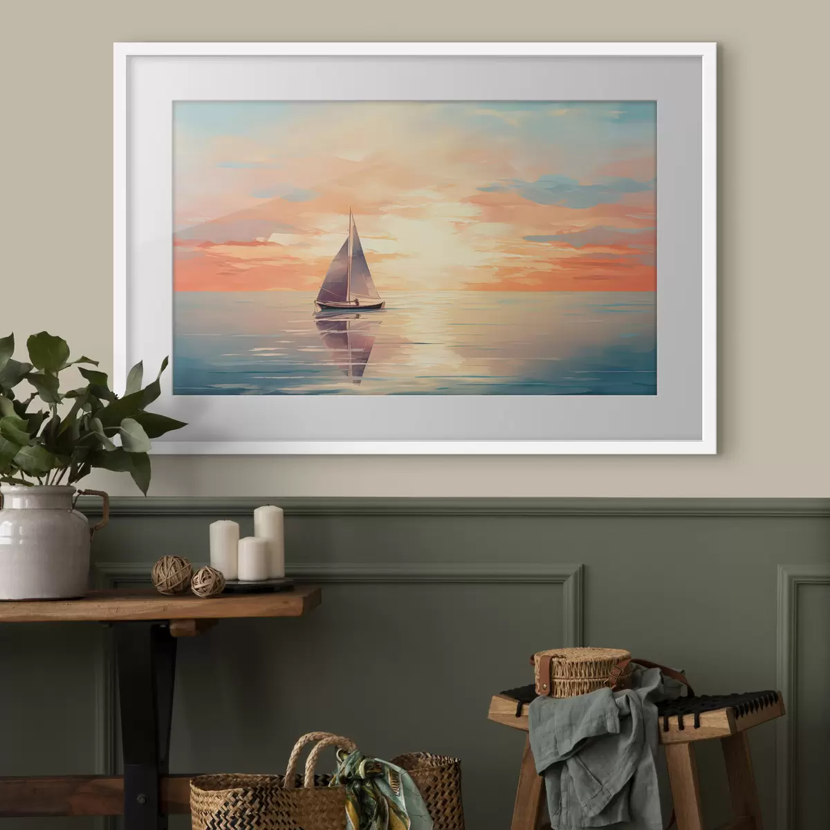 Poster Bateau aquarelle f38050