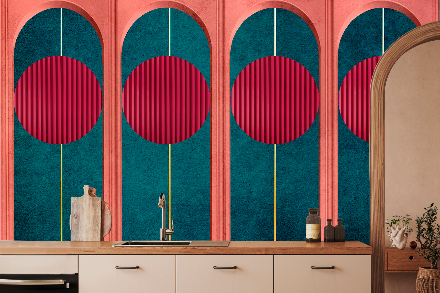 Toile Murale En Toile De Bateau Dans Les Vagues - Décoration Murale