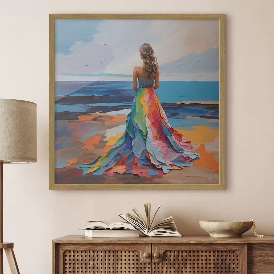 Papier peint Femme au bord de la mer f38171
