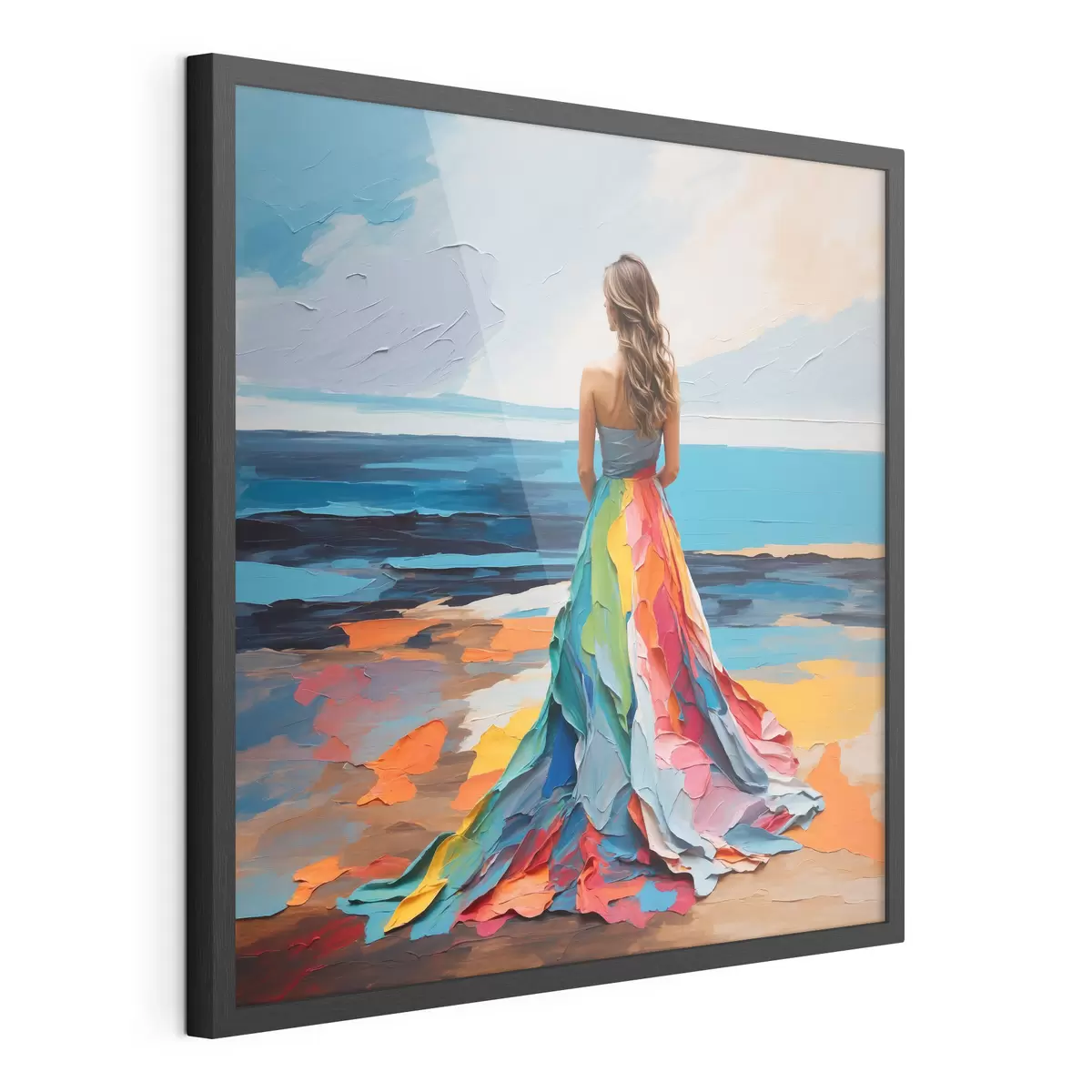 Poster Femme au bord de la mer f38171